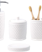 Juego de accesorios de baño, juego completo de accesorios de baño de cerámica...