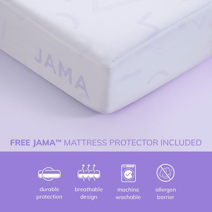 Colchón infantil de espuma viscoelástica individual con protector para litera