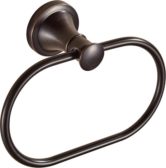 WOLIBEER Toallero de bronce, anillo ovalado aceitado para toalla de mano,...