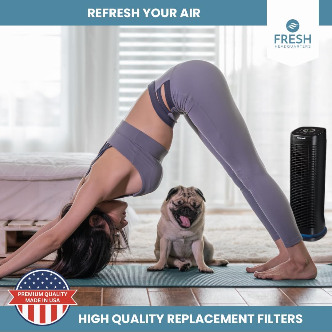 Honeywell - Paquete de 6 prefiltros compatibles con purificadores Air Genius 3,...
