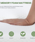 Colchón de espuma viscoelástica de gel Queen de 8 pulgadas para aliviar la...