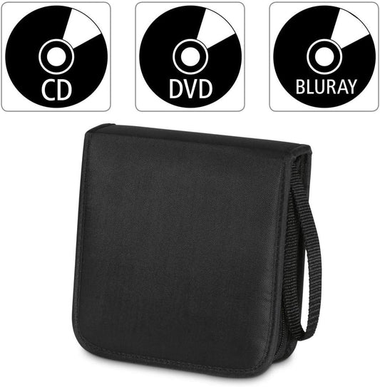 Hama Cartera CD para almacenar 20 CDsDVDsBlu-ray, negro, 00033830