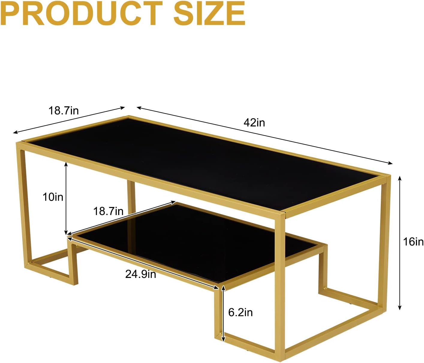 Juego de mesa de centro de cristal de 3 piezas, mesa de té moderna y mesas...