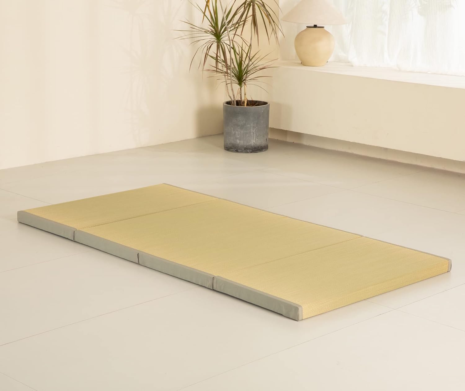 Tapete grueso de tatami individual XL, cama de tatami japonés con bolsa de