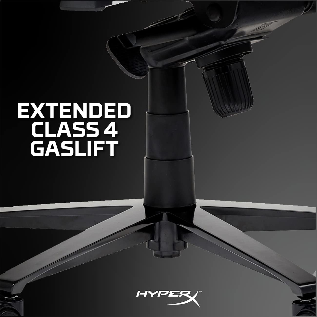 HyperX Jet Black - Silla ergonómica para videojuegos, tapicería de cuero, silla...