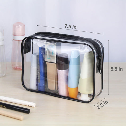 Wedama - Neceser de aseo aprobado por la TSA, paquete de 2 bolsas de cosméticos...