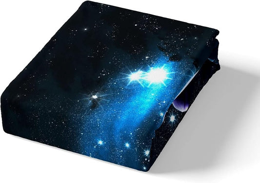 Erosebridal Funda de edredón 3D Planet Queen espacio exterior funda de edredón...