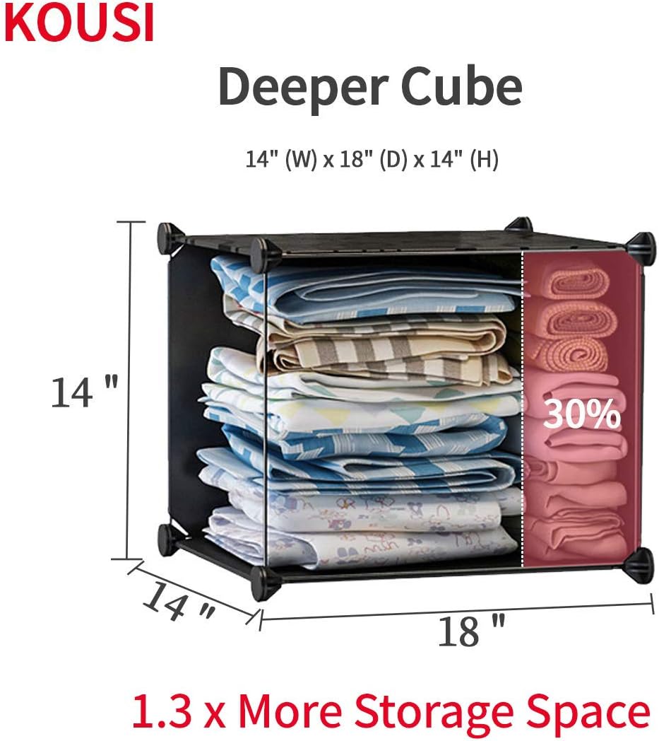Organizador grande de almacenamiento de 14 x 18 de profundidad 8 cubos