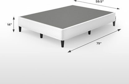 Zinus Base de colchón con resorte para cama individual, Acero