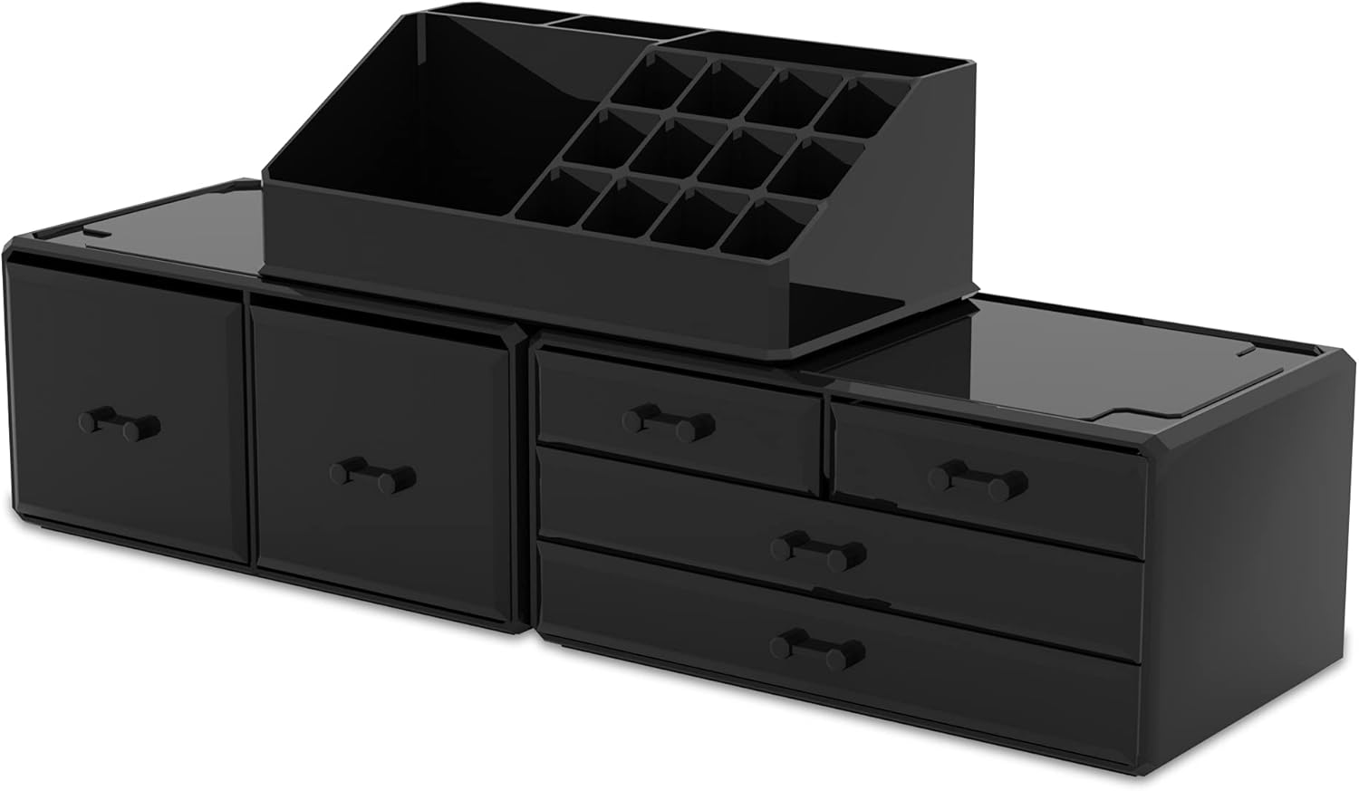 READAEER Organizador de maquillaje 3 piezas Estuche de almacenamiento de...