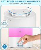 Esemoil Humidificadores para dormitorio, difusor de aceite esencial con luz de...