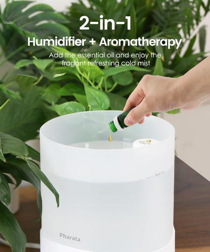 Pharata Humidificadores para dormitorio y hogar, humidificador de niebla fría...