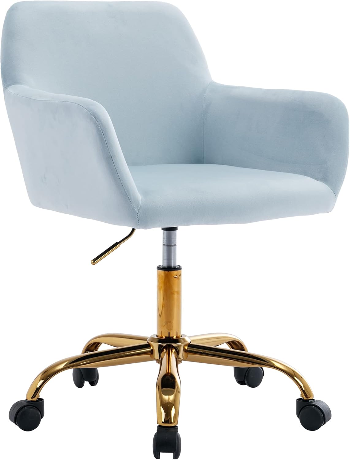 KCC Silla de escritorio de terciopelo para oficina, cómoda silla giratoria...