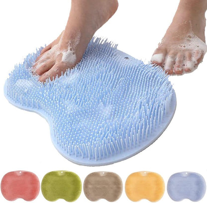 Almohadilla de limpieza para la espalda de pies, alfombrilla de ducha mejorada