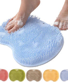 Almohadilla de limpieza para la espalda de pies, alfombrilla de ducha mejorada