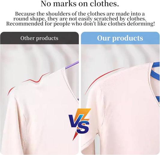 Percha de plástico para ropa, extra grueso, hombro ancho, para adultos,...