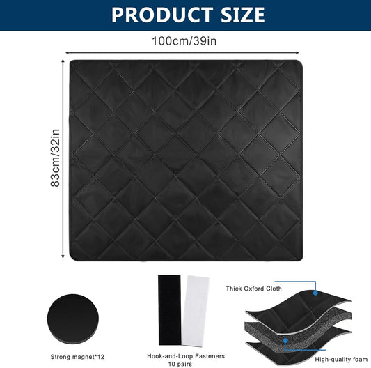 Funda magnética para chimenea, cubierta aislante para chimenea, manta...