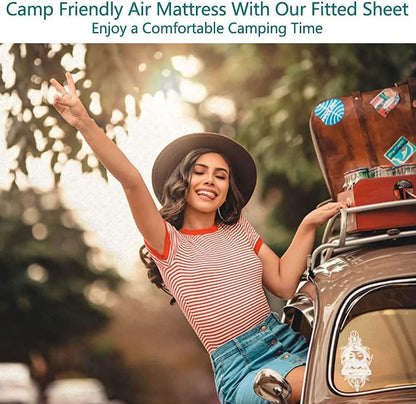 White Queen Fitted Sheet Only Deep Pocket for 18-21 inch Thick Mattress That