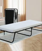 Cama plegable para invitados, cama de tamaño individual, base de colchón...