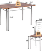 Moderno juego de mesa de comedor de 5 piezas para 4 sillas, muebles de cocina