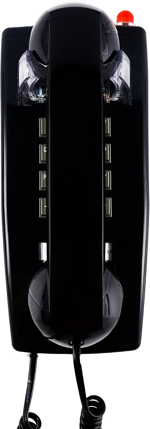 Teléfonos clásicos de pared para teléfono fijo con anillo mecánico, teléfono de...