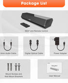 Bestisan - Barras de sonido para TV, barra de sonido pequeña de 16 pies50 W...