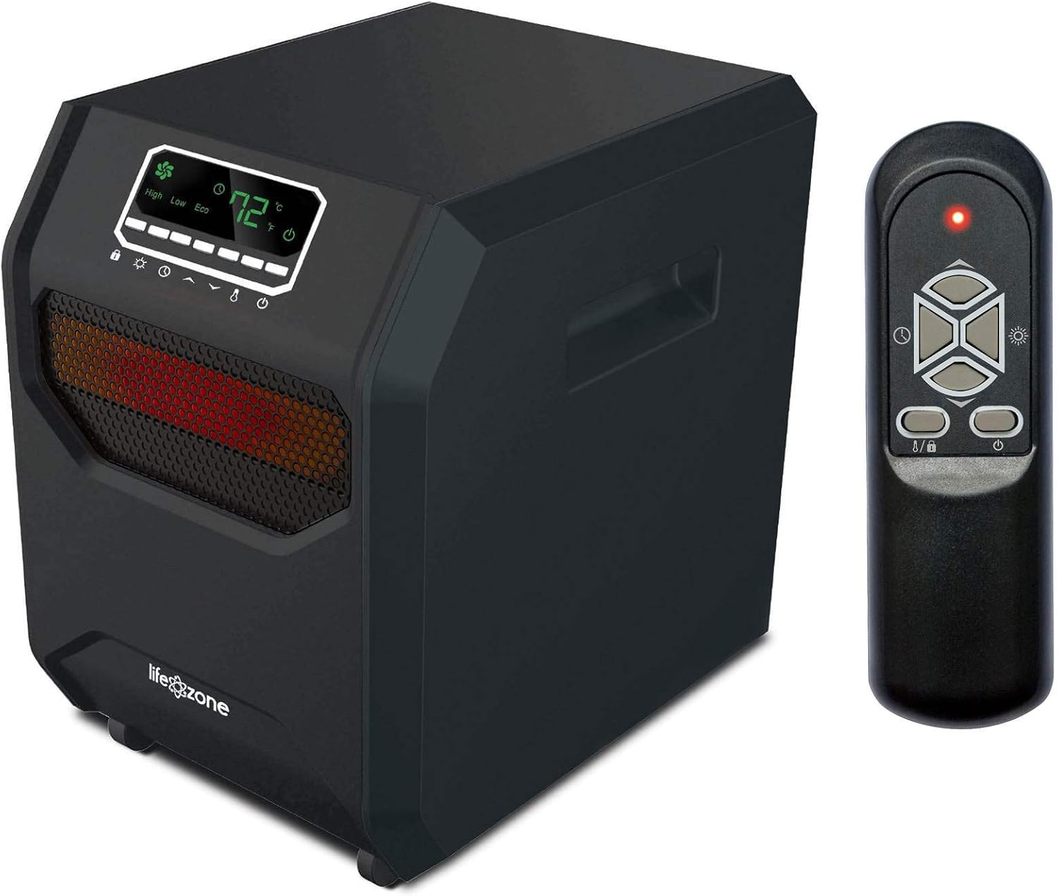 Lifesmart Calentador eléctrico infrarrojo de cuarzo de 4 elementos para...