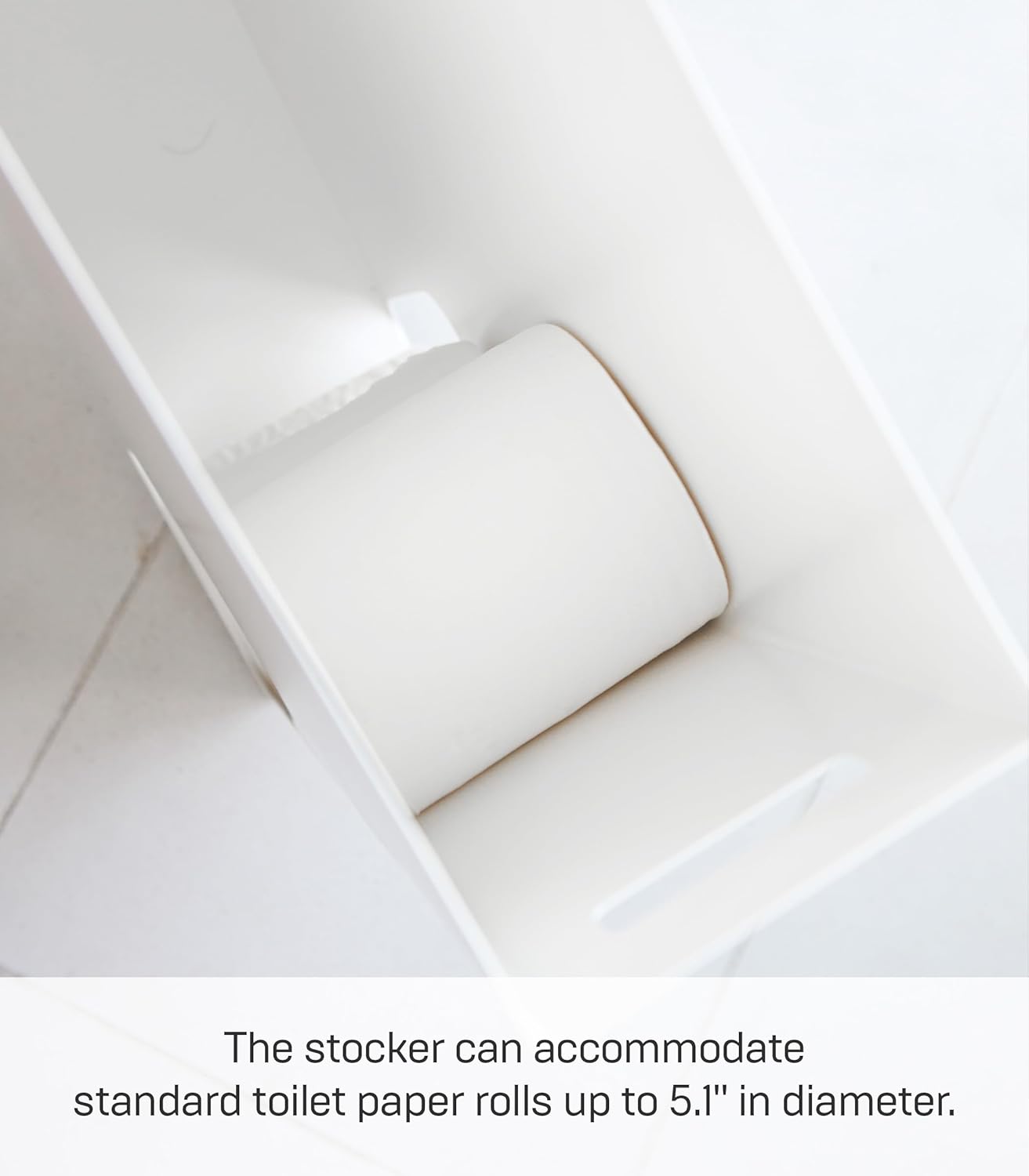 YAMAZAKI Home - dispensador de papel higiénico para el baño, organizador de...