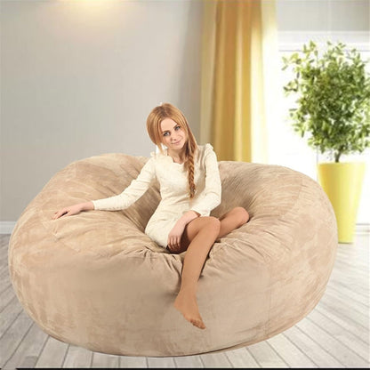 Funda para silla puff (sin relleno), lujosa silla gigante de 678 pies para