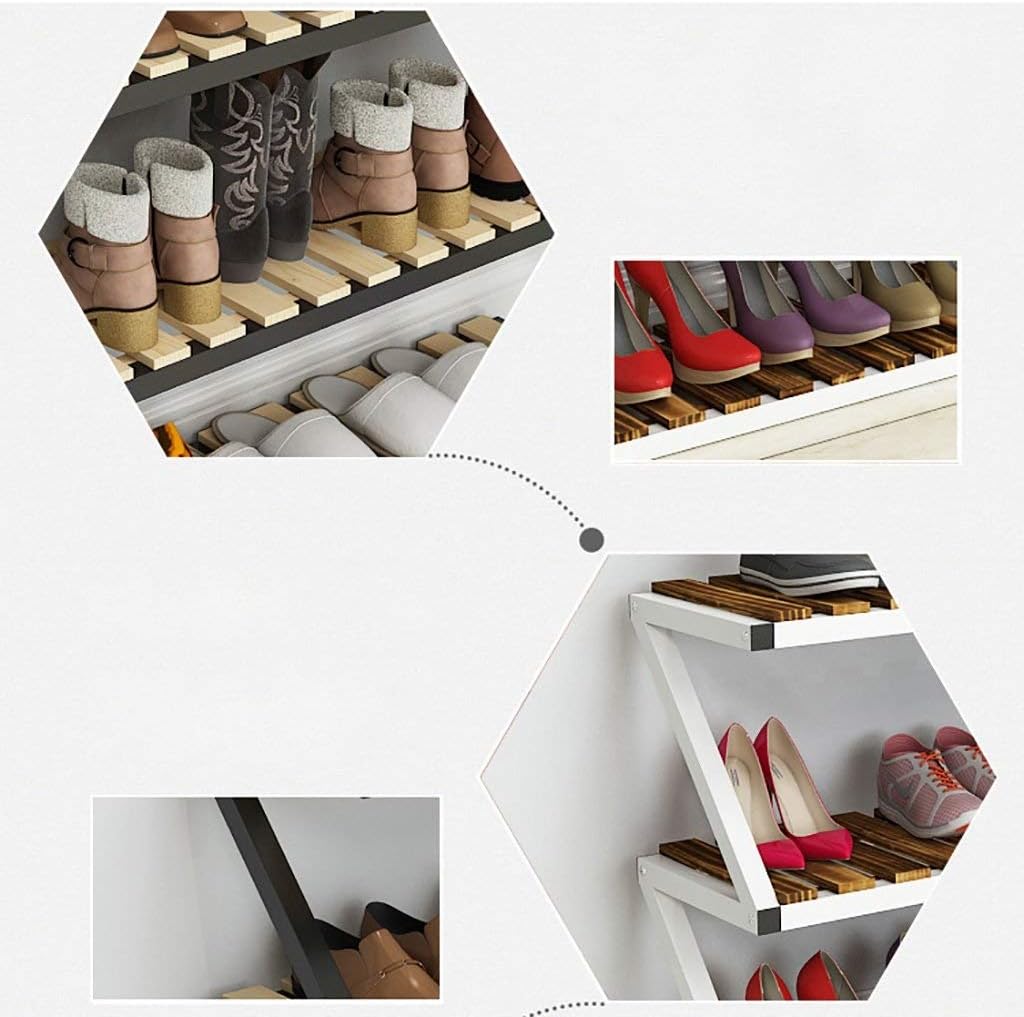 Zapatero de madera maciza para el hogar, banco de almacenamiento de zapatos,
