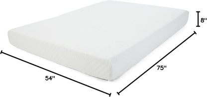 Colchón matrimonial de espuma viscoelástica de 8 pulgadas, colchón tamaño