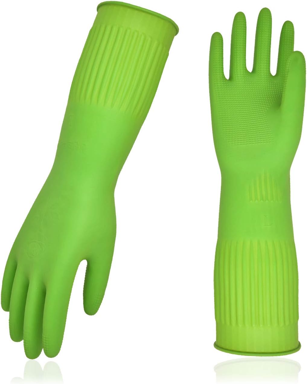 Vgo... Dishwashing Gloves, Reusable Household Gloves, Kitchen Gloves, Long