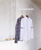 COTTAGE LIFE Percha de ropa de montaje en pared, perchero blanco, montaje en...