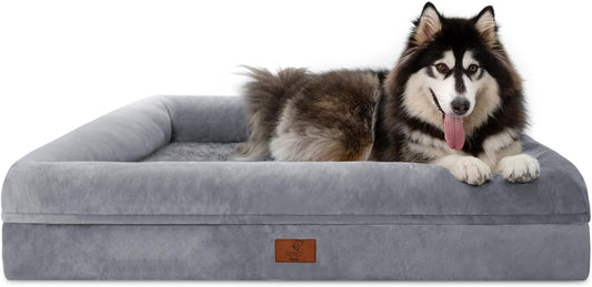 Cama para perro XL, cama ortopédica lavable para perro con funda extraíble,...