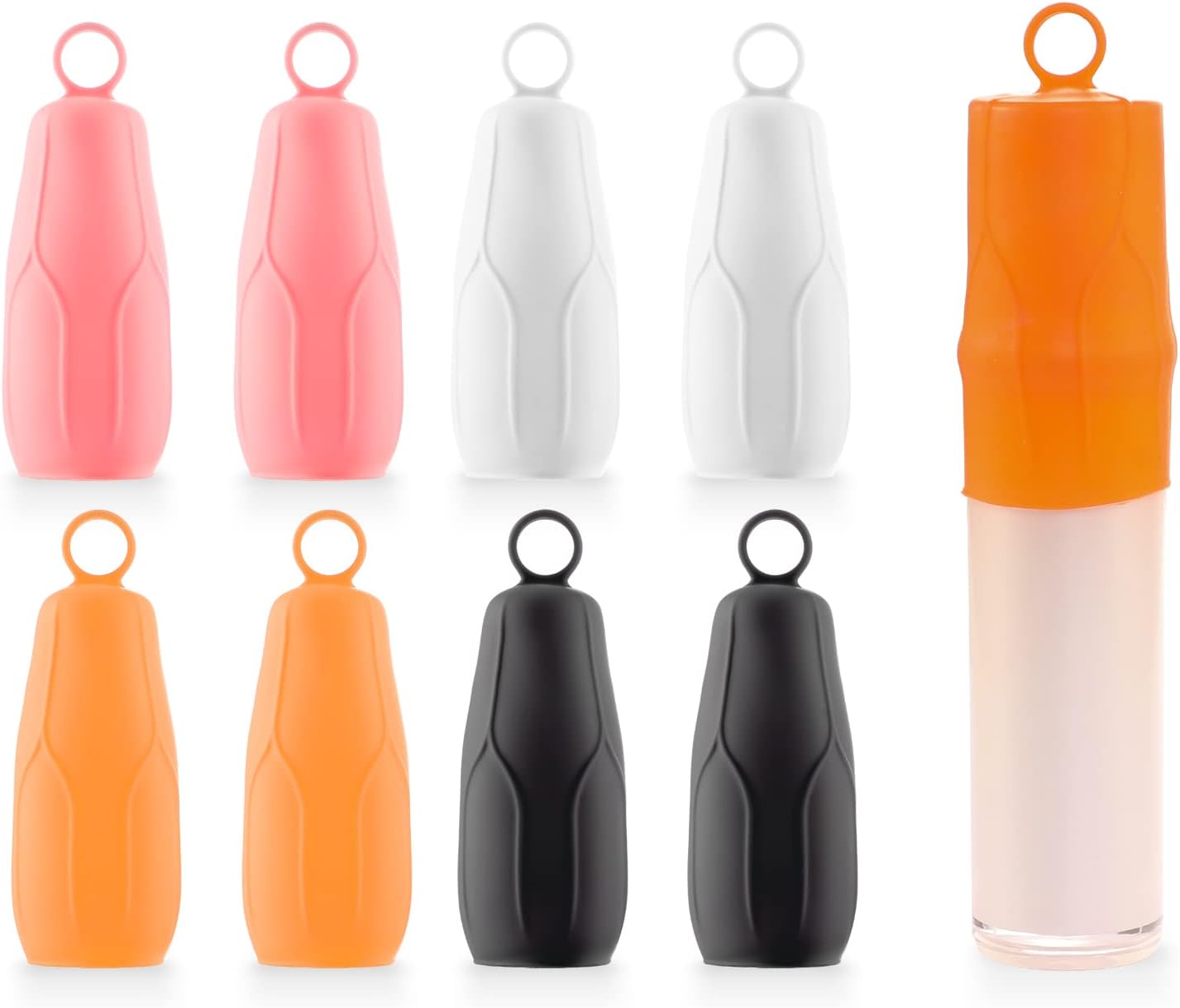 Fundas elásticas para viajes a prueba de fugas, fundas de botellas de silicona...