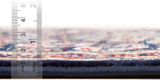 Unique Loom Colección Narenj Adams - Alfombra ovalada (2' 2" x 3' 1" azul...