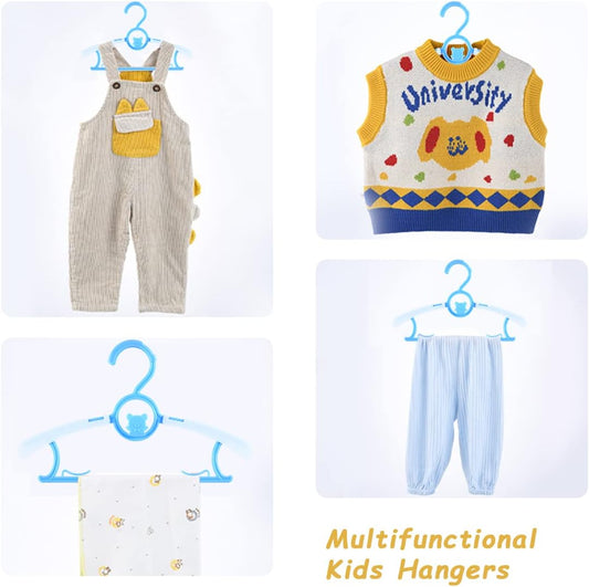 Paquete de 40 perchas de plástico para bebés para armario, perchas para niños,...