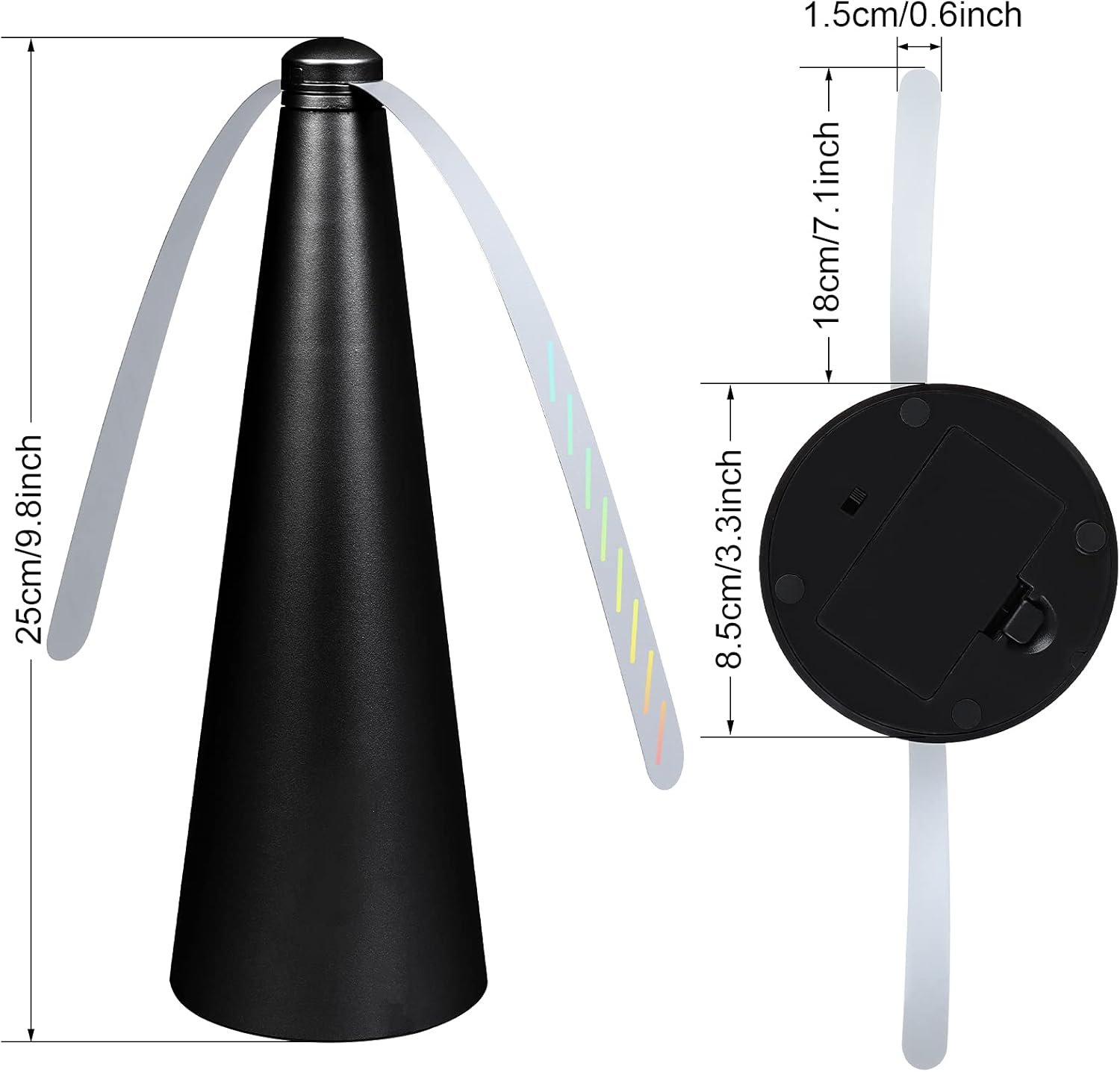 3 ventiladores para moscas al aire libre para mesas, para interiores y...