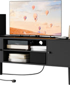 Cozy Castle Moderno soporte de TV para TV de 60 pulgadas, consola de TV para...