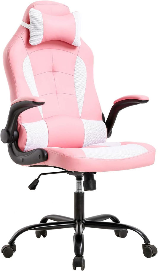 Silla de oficina o para videojuegos, silla de escritorio con soporte lumbar,...