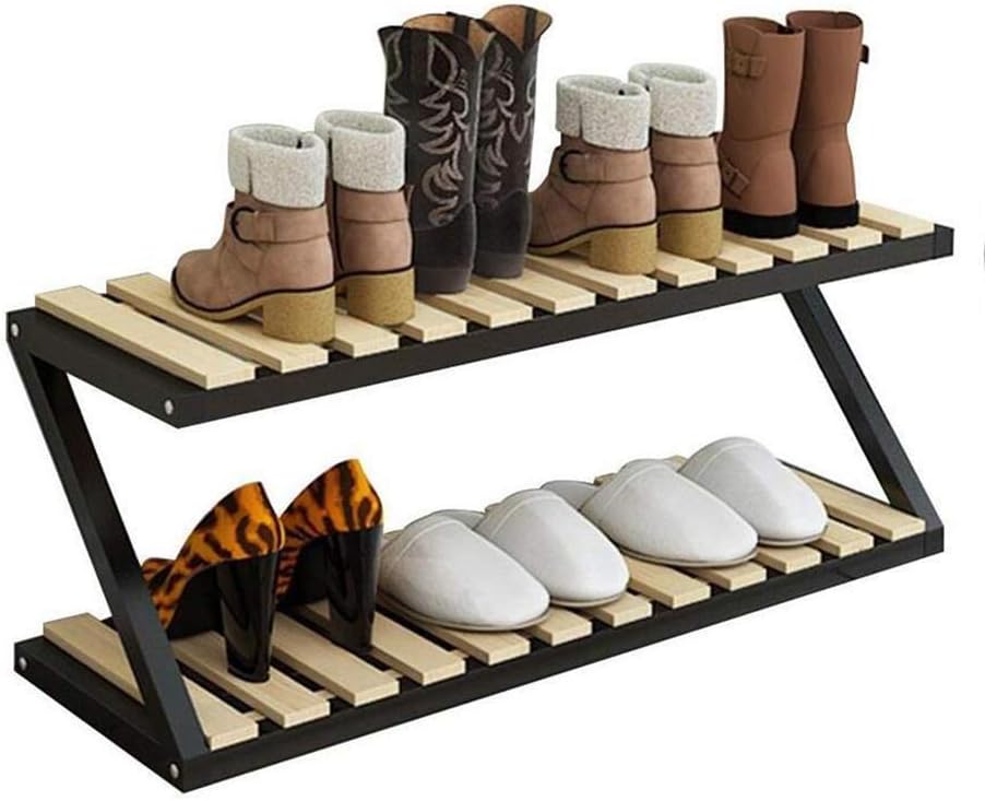 Zapatero de madera maciza para el hogar, banco de almacenamiento de zapatos,