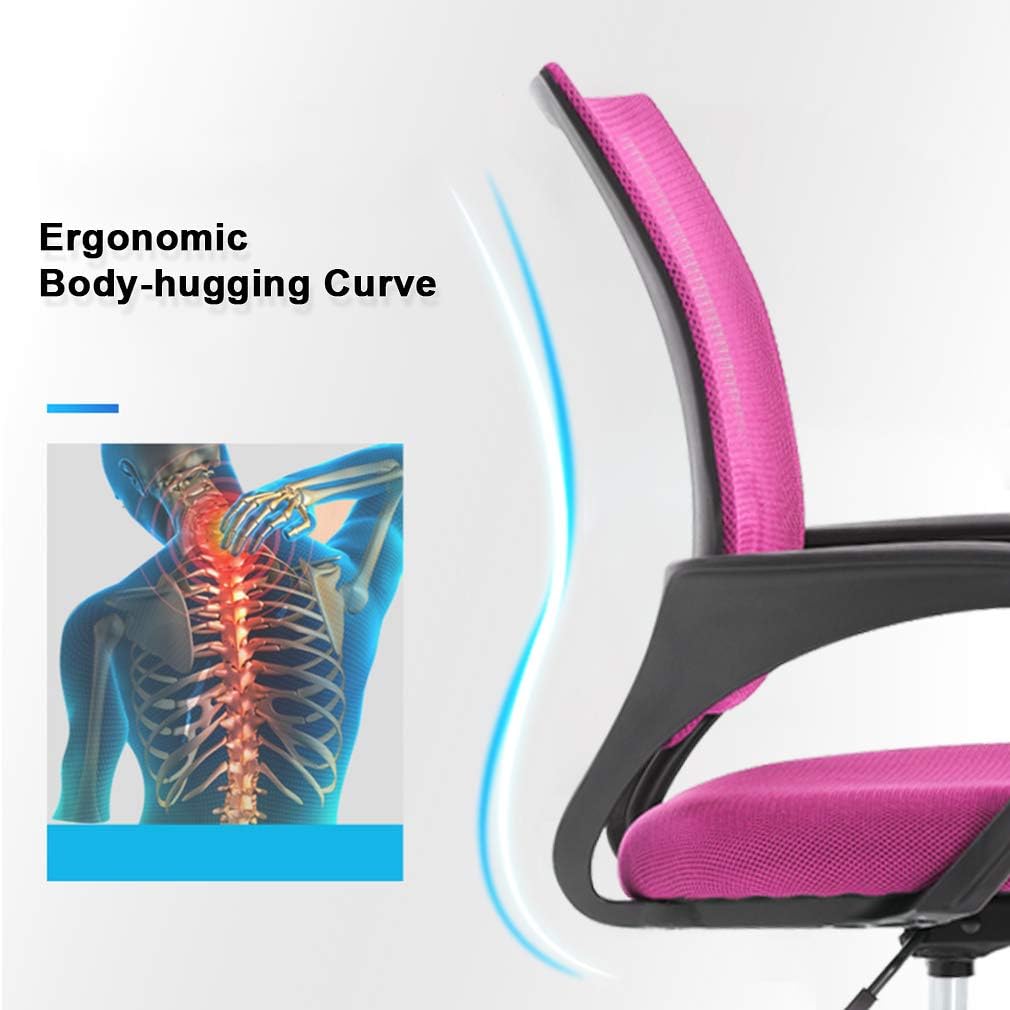 Silla de escritorio de malla, silla de oficina ergonómica, silla de computadora...