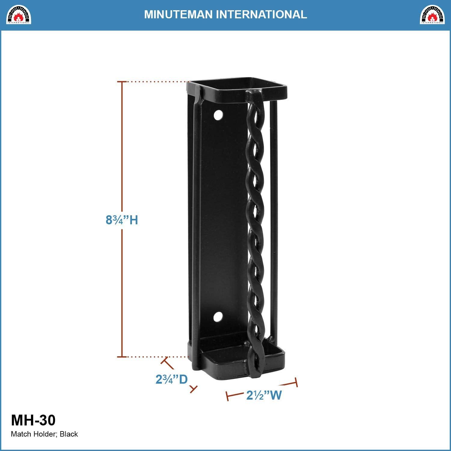 Soporte para chimenea de cuerda trenzada, grafito