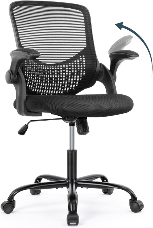 Silla de oficina, sillas de escritorio de malla para computadora con ruedas,...