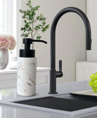 Dispensador de jabón espumoso de 9.5 onzas para baño, dispensador de jabón de...