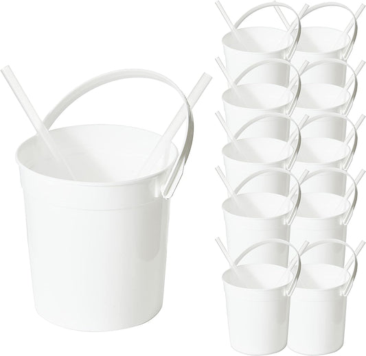 Cubos de plástico para ron para bebidas (paquete de 10 unidades), cubos de