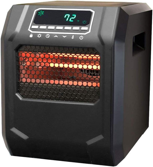 Lifesmart Calentador eléctrico infrarrojo de cuarzo de 4 elementos para...