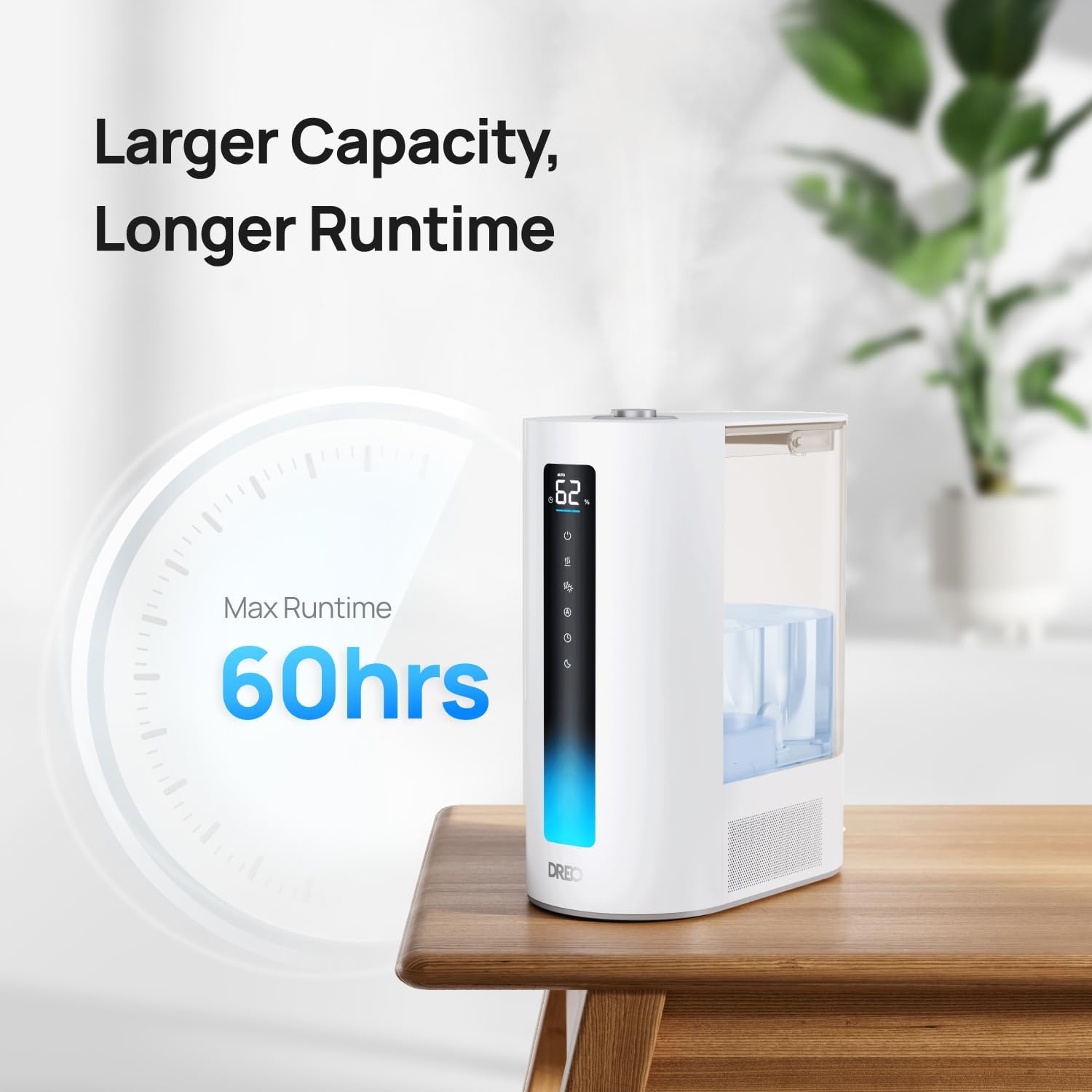 Dreo Humidificador de 6 L para habitación grande, humidificadores de niebla...