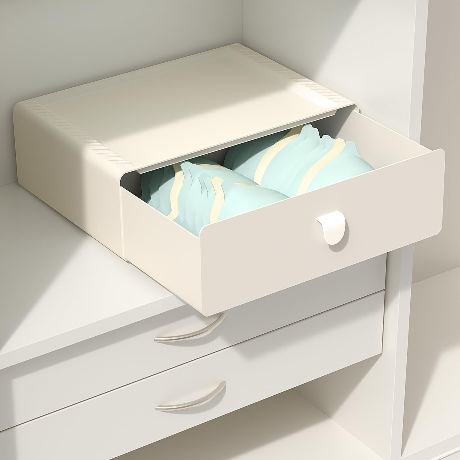 Cajón organizador de ropa interior, cajón de sujetadores de plástico con 1...