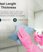 PFL2 Nastah Paquete de 3 pares de guantes domésticos rosados extrasuaves,